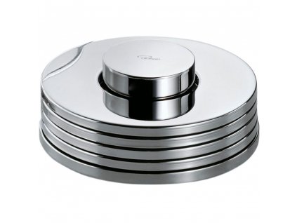 Podtácky v sadě RINGS Philippi 9,5 cm, 7 ks stříbrné
