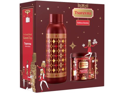 Čaj soubor TSAREVNA Kusmi 120g zásobník + tepelný láhev 510 ml