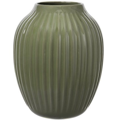 Váza HAMMERSHOI Kähler 25,5 cm tmavozelený