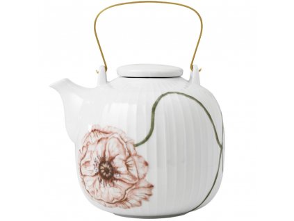 Konvice na čaj HAMMERSHOI POPPY Kähler 1,2 l bílá