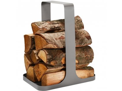 Dřevo zásobník LOG Philippi 44 cm šedá