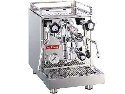 Poloprofesionální kávovar CELLINI EVOLUZIONE La Pavoni stříbrný