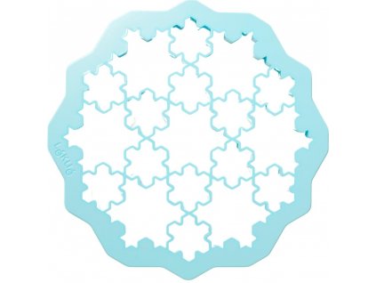 Vykrajovací forma na cukroví - sněhové vločky Lékué 23,5 cm modrá