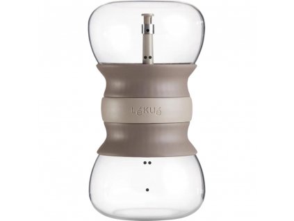 Glass čajová konvice s infuzérem KLIDNÝ ČAJ Lékué 500 ml hnědé