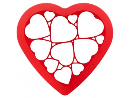 Vykrajovátka na sušenky - heart Lékué 25 cm Červené