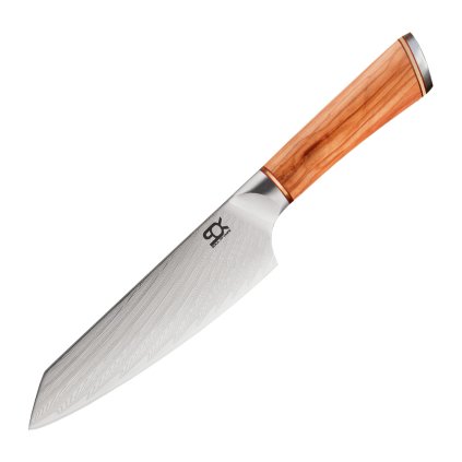 Kuchařský nůž SOK OLIVE SUNSHINE DAMASCUS Dellinger 15,5 cm