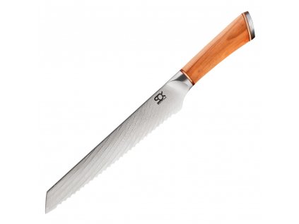 Nůž na pečivo SOK OLIVE SUNSHINE DAMASCUS Dellinger 19 cm