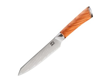 Univerzální nůž SOK OLIVE SUNSHINE DAMASCUS Dellinger 11,5 cm