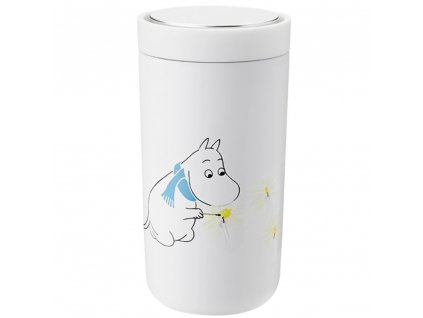 Termohrnek TO GO CLICK MOOMIN Stelton 0,2 l sněhový