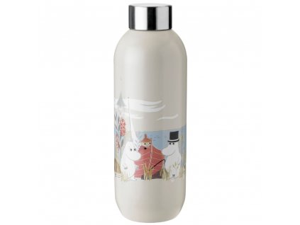 Cestovní láhev TO GO CLICK MOOMIN Stelton 0,75 l matná písková