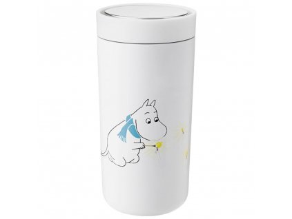 Termohrnek TO GO CLICK MOOMIN Stelton 0,4 l sněhový