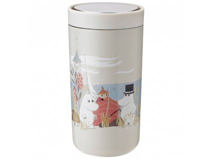 Termohrnek TO GO CLICK MOOMIN Stelton 0,2 l matný pískový