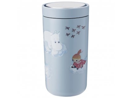 Termohrnek TO GO CLICK MOOMIN Stelton 0,2 l matný oblačný