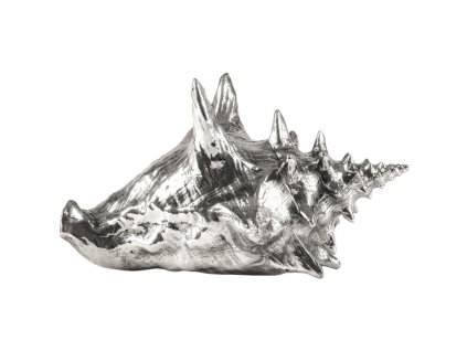 Hliníková figurka WUNDERKAMMER SHELL Seletti 23 cm stříbrná