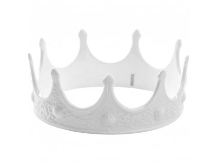 Porcelánová dekorace MEMORABILIA MY CROWN Seletti 18,5 cm bílá