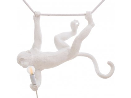 Stropní světlo MONKEY SWING Seletti 59 cm bílé