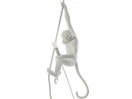 Stropní světlo MONKEY WITH ROPE Seletti 76,5 cm bílé