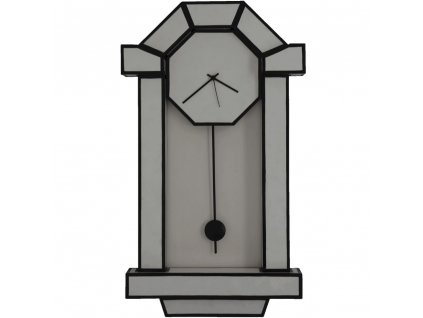 Nástěnné hodiny CUT & PASTE Seletti 71 cm černobílé