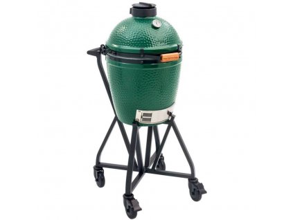 Keramický gril M Big Green Egg + IntEGGrovaný pojízdný stojan s držadlem