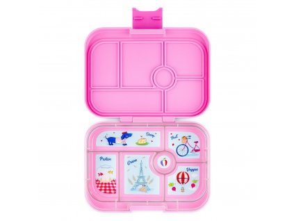 Bento box ORIGINAL 6 růžová / Paříž, 625 ml, Yumbox