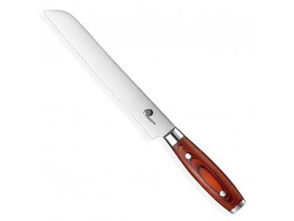 Nůž na pečivo GERMAN PAKKA WOOD 20 cm, hnědá, Dellinger