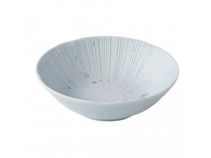 Jídelní miska ICE BLUE 350 ml, modrá, keramika, MIJ