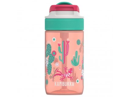 Láhev pro děti LAGOON 400 ml, cactus gekko, tritan, Kambukka