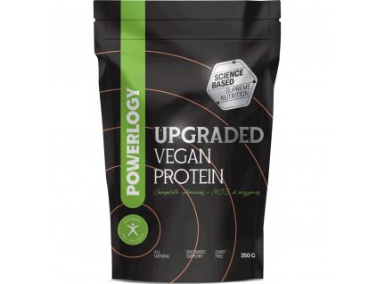 Protein VEGAN UPGRADED 300 g, vanilka, prášek, Powerlogy