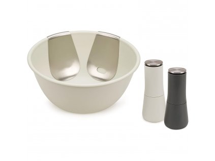 Sada mlýnků na sůl a pepř SERVE IT IN STYLE 20184, se servírovací mísou a nástroji, Joseph Joseph