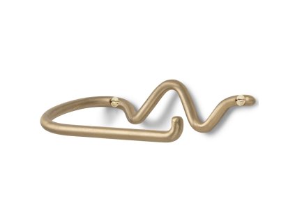 Držák toaletního papíru CURVATURE 15 cm, mosaz, ferm LIVING
