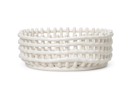 Mísa na ovoce 29 x 10 cm, bílá, keramika, ferm LIVING