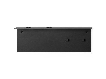 Koupelnová polička DORA 35 cm, černá, nerezová ocel, ferm LIVING