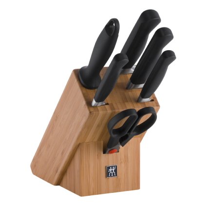 Sada nožů s blokem, ocílkou a nůžkami 7dílná ZWILLING® Pure