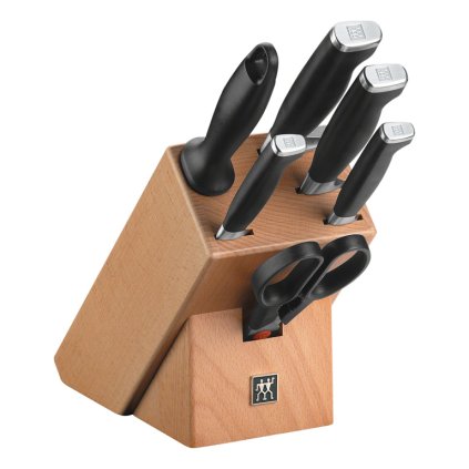 Sada nožů s blokem, ocílkou a nůžkami 7dílná TWIN® Four Star II ZWILLING