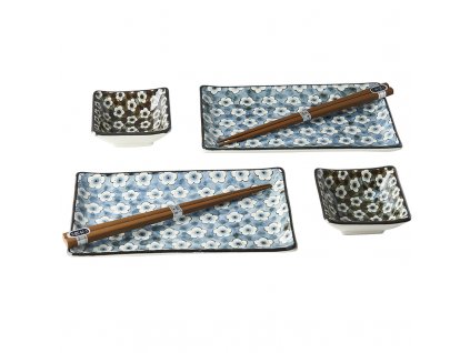 Sushi set Navy & White UME Design 6 ks