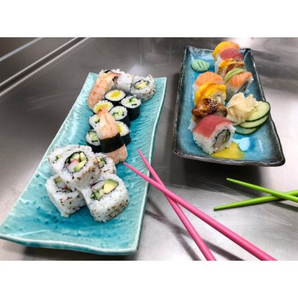 Lakované jídelní hůlky Chopsticks zelené MIJ