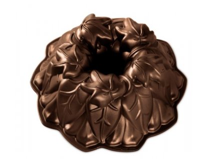 Forma na bábovku Listy vinné révy bronzová Nordic Ware