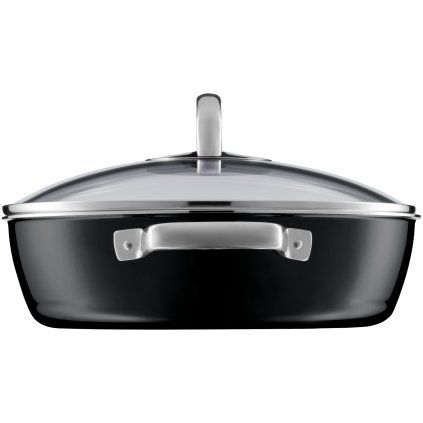 Servírovací pánev s poklicí Fusiontec WMF černá 28 cm 4,1 l