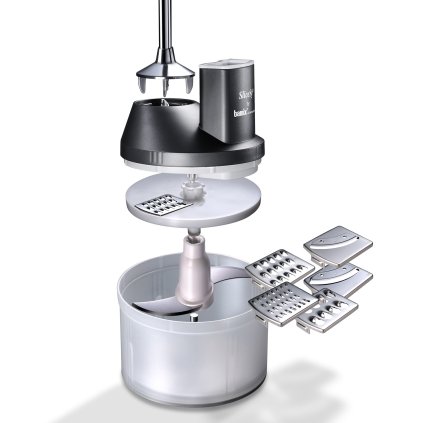 Bamix tyčový mixér, Swissline - SuperBox, červená metalíza, 200 W
