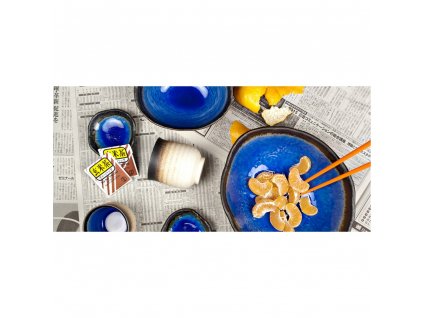 Malá miska na omáčku s nepravidelným okrajem COBALT BLUE 9 cm 1