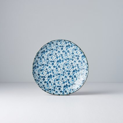 Mělký talíř Blue Daisy 19 cm