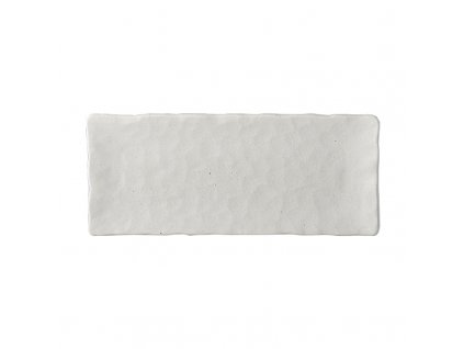 Střední hranatý talíř na sushi White Slab 29 x 12 cm 1