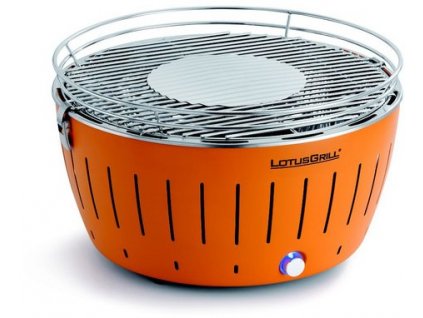 Bezkouřový gril LotusGrill XL oranžový + gelový podpalovač + taška + sada baterií