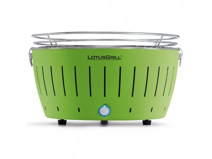 Bezkouřový gril LotusGrill XL zelený + gelový podpalovač + taška + sada baterií
