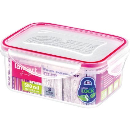 Dóza Lamart Clip LT6007 obdélníková 550 ml