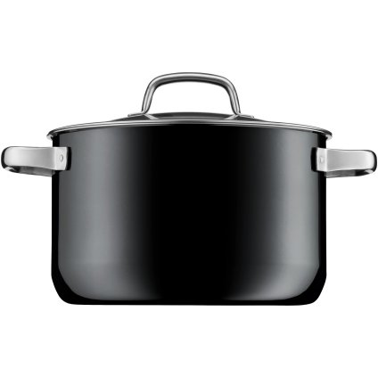 Vysoký hrnec FUSIONTEC WMF černá 24 cm 6,4 l
