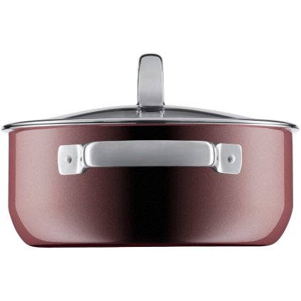 Nízký hrnec FUSIONTEC WMF růžový křemen 20 cm 2,4 l