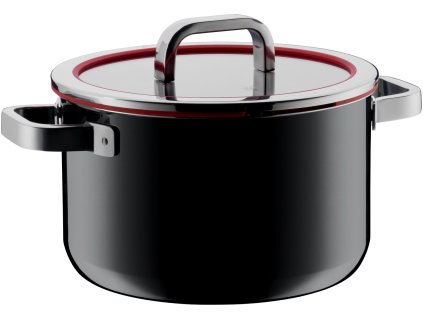 Vysoký hrnec FUSIONTEC Functional WMF černá 24 cm 6,4 l