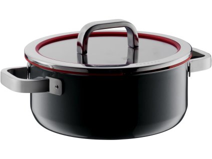 Nízký hrnec FUSIONTEC Functional WMF černá 24 cm 4,4 l