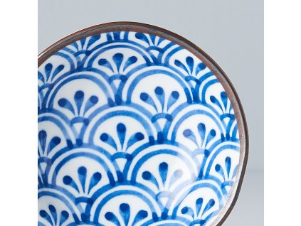 Malá miska 3 Petal Crest Indigo Ikat 11 cm 150 ml